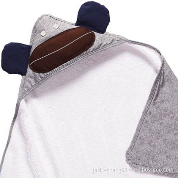 Printed Hooded Cotton Baby Blanket